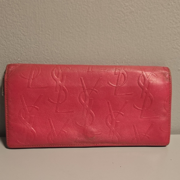 Yves Saint Laurent Vintage Wallet Pink - Picture 1 of 12